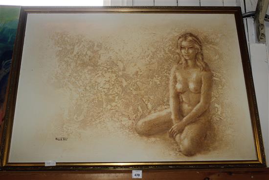 Large oil of nude